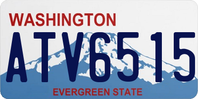 WA license plate ATV6515