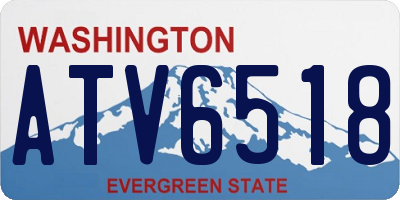 WA license plate ATV6518