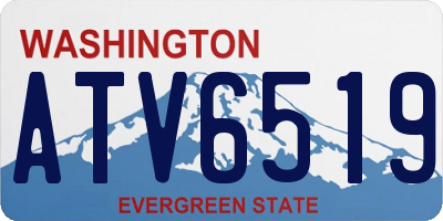 WA license plate ATV6519