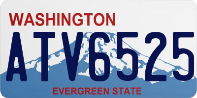 WA license plate ATV6525