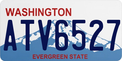 WA license plate ATV6527