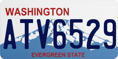 WA license plate ATV6529