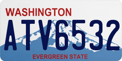 WA license plate ATV6532