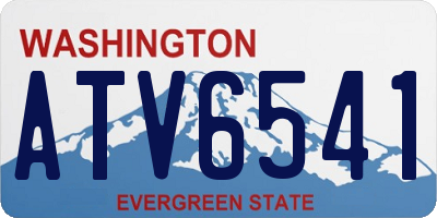 WA license plate ATV6541