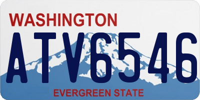 WA license plate ATV6546