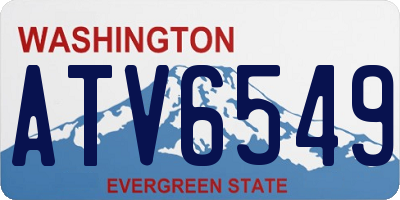 WA license plate ATV6549