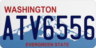 WA license plate ATV6556