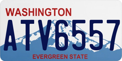 WA license plate ATV6557