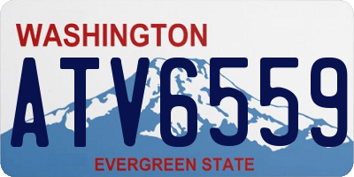 WA license plate ATV6559