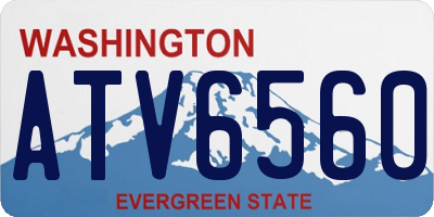 WA license plate ATV6560