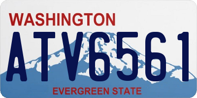 WA license plate ATV6561