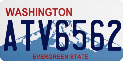 WA license plate ATV6562