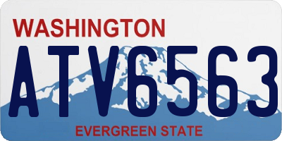 WA license plate ATV6563