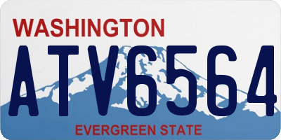 WA license plate ATV6564