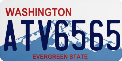 WA license plate ATV6565