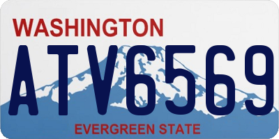 WA license plate ATV6569