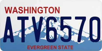 WA license plate ATV6570