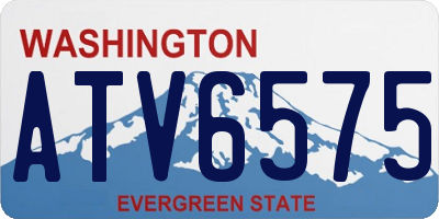 WA license plate ATV6575