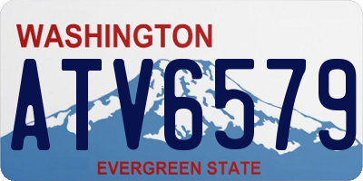 WA license plate ATV6579