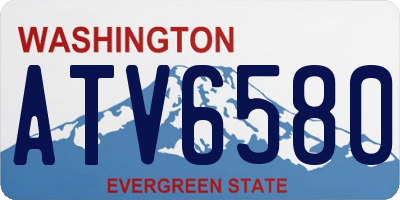 WA license plate ATV6580