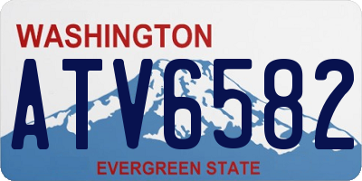 WA license plate ATV6582