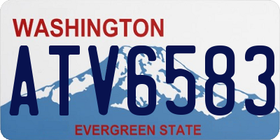 WA license plate ATV6583