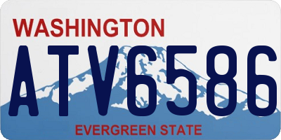 WA license plate ATV6586