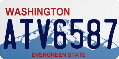 WA license plate ATV6587