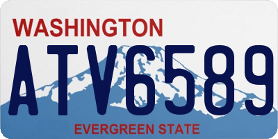 WA license plate ATV6589