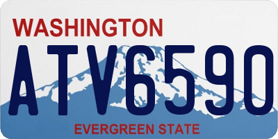 WA license plate ATV6590