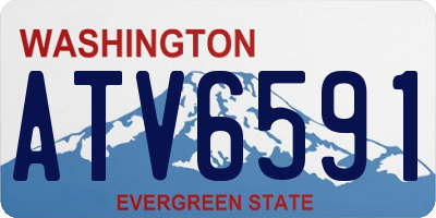 WA license plate ATV6591