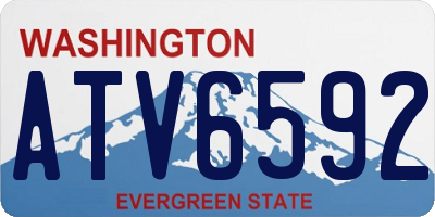 WA license plate ATV6592