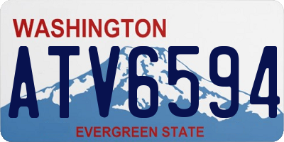 WA license plate ATV6594