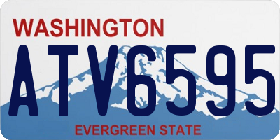 WA license plate ATV6595
