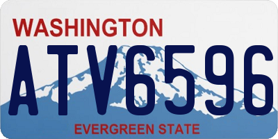 WA license plate ATV6596