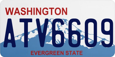WA license plate ATV6609