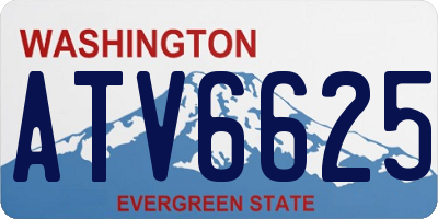 WA license plate ATV6625