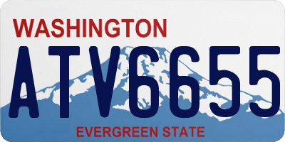 WA license plate ATV6655