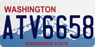 WA license plate ATV6658