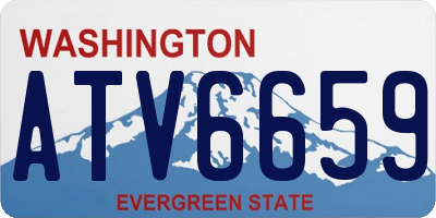 WA license plate ATV6659