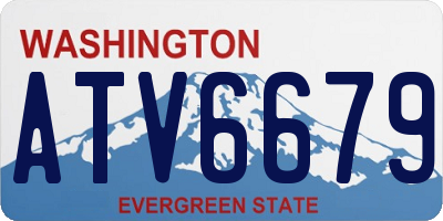 WA license plate ATV6679