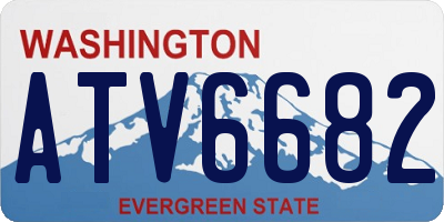 WA license plate ATV6682