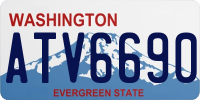 WA license plate ATV6690