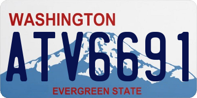 WA license plate ATV6691