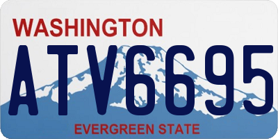 WA license plate ATV6695
