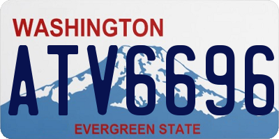 WA license plate ATV6696