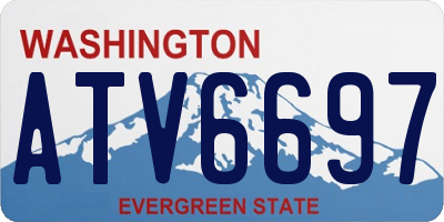 WA license plate ATV6697