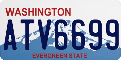 WA license plate ATV6699