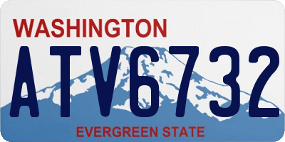 WA license plate ATV6732