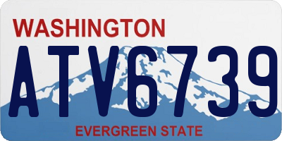 WA license plate ATV6739